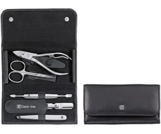 Zwilling komplektas do manicure – juoda skórzane etui, 5 dalys