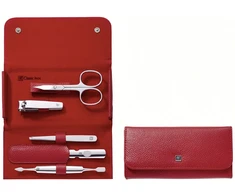 Zwilling komplektas do manicure - raudona etui, 5 dalys