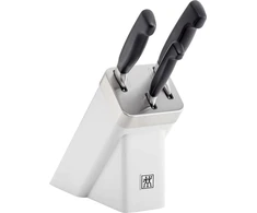 ZWILLING FOUR STAR 3 peilių rinkinys savaime galandančiame bloke, baltas