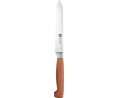 ZWILLING FOUR STAR WOOD Nóż universalus su ząbkami 13 cm