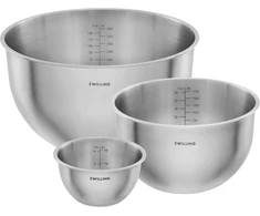 ZWILLING FRESH &amp; SAVE 3 plieninių dubenėlių rinkinys