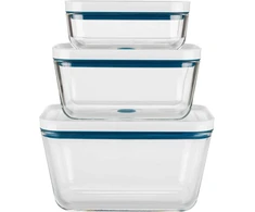 ZWILLING Fresh &amp; Save vakuuminių dėžių rinkinys, S/M/L / 3 vnt. stiklinių la-mer La Mer Line be kištuko