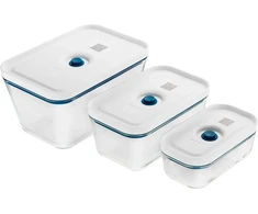 ZWILLING Fresh &amp; Save vakuuminių dėžių rinkinys, S/M/L / 3 vnt. stiklinių la-mer La Mer Line be kištuko