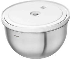 ZWILLING FRESH &amp; SAVE Stalowa miska su dangteliu 4 ltr, sidabrinė