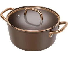 Zwilling ZWILLING Milano Stock Puodas with Glass Lid 24 cm, Brown