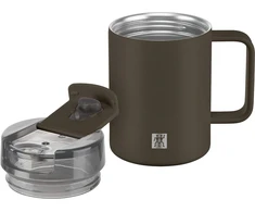 ZWILLING THERMO PLUS Termo puodelis su laikikliu - 380ml, ruda