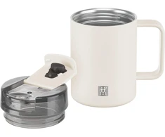 ZWILLING THERMO PLUS Termo puodelis su laikikliu - 380 ml, kreminė