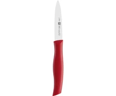 ZWILLING TWIN GRIP Daržovių ir vaisių peilis 9 cm, raudonas