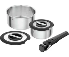 ZWILLING UNLOCK Rinkinys 2 garnków su pokrywkami + uchwyt