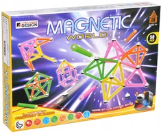 3D magnetinių kaladėlių rinkinys vaikams