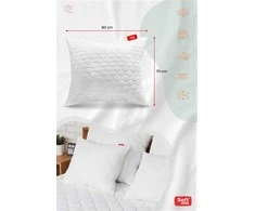 Antialerginių pagalvių komplektas 2 × 70 × 80 cm, storos, su užtrauktuku