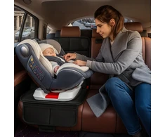Automobilio sėdynės apsauginis kilimėlis Mensen, juodas
