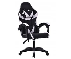 Balta ergonominė žaidimų kėdė DRAGO