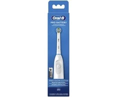 Dantų šepetėlis Baltas „Oral-B“ elektrinis šepetėlis – lengvas, baterijinis, patogus kasdienai