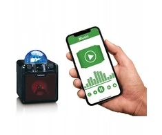 Belaidė „Bluetooth“ karaokės kolonėlė su mikrofonu ir disco kamuoliu