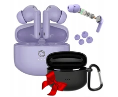 Belaidės ausinės Manta, violetinės