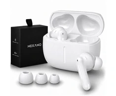 Belaidės ausinės Nexano, baltos