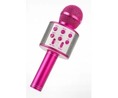 Belaidis „Bluetooth“ karaoke mikrofonas vaikams, rožinis