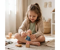 Biały Mini lėlė Baltas, 15 cm