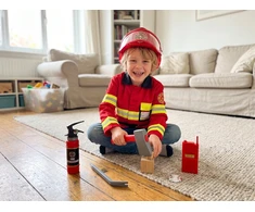 Biały Žaislinis ugniagesio rinkinys Baltas, 6 dalių