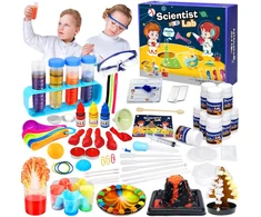 Chemijos eksperimentų rinkinys vaikams, apie 80 bandymų