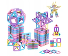 Didelis 3D magnetinių panelių konstruktorius vaikams, 40 dalių