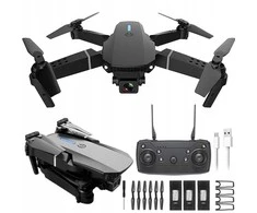 Dronas E88 su kamera, WiFi ryšiu ir 15 min skrydžio laiku