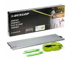 DUNLOP 3in1 teniso, badmintono ir tinklinio tinklo rinkinys su stulpais 609 × 220 cm