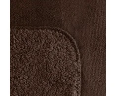 Dvipusė PREMIUM lovatiesė–pledas 70x160 cm, tamsiai ruda
