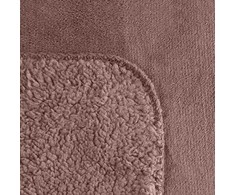 Dvipusė PREMIUM lovatiesė–pledas 70x160 cm, mocha spalvos