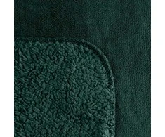Dvipusė PREMIUM lovatiesė–pledas 70x160 cm, tamsiai žalia