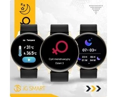 Išmanusis laikrodis Elegantiškas moteriškas smartwatch su funkcijomis: skambučiai, pranešimai, du keičiamieji dirželiai