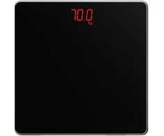 Elektroninės vonios svarstyklės, juodos, 150 kg
