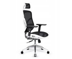 Ergonominė biuro kėdė DIABLO V-BASIC balta-juoda