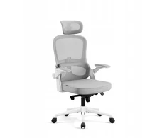 Ergonominė biuro kėdė DIABLO V-Light balta/pilka
