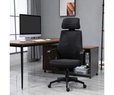 Ergonominė biuro kėdė su galvos ir juosmens atrama