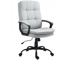 Ergonominė biuro kėdė su supimo funkcija, pilka