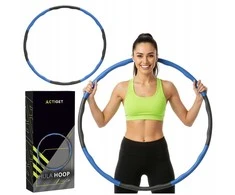 Fitness Hula Hoop lankas 90 cm su masažiniais iškilimais ir minkšta putų danga