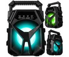Galinga nešiojama belaidė „Bluetooth“ kolonėlė 400 W su FM radiju, USB, SD ir LED