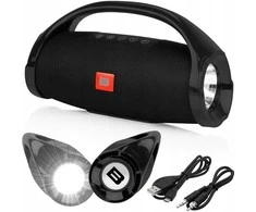 Galinga nešiojama „Bluetooth“ kolonėlė–boombox su mikrofonu, FM radiju ir karaoke