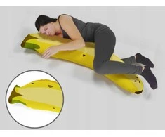 Ilga pagalvė apsikabinimui – banano formos, 40 × 120 cm