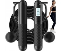 Išmanioji Šokdynė su LED Ekranu ir Skaitikliu | Reguliuojama Ilgis 280 cm | Sportui ir Fitnesui