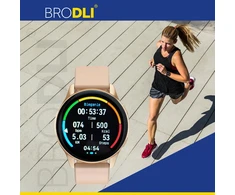 Išmanusis laikrodis Brodli, auksinis, 4 dirželiai