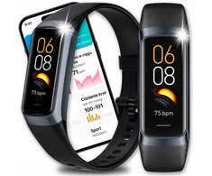 Išmanusis laikrodis Išmanioji apyrankė Angelo Watches C60, juoda