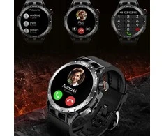 Išmanusis laikrodis vyrams su AMOLED ekranu, sporto funkcijomis, skambučiais ir matavimo funkcijomis