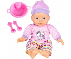 Kūdikio lėlė su maitinimo rinkiniu, 32 cm