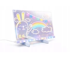 LED piešimo lenta Drobiazgarnia su 6 žymekliais