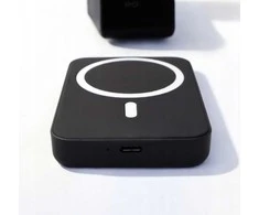 Magnetinis belaidis powerbankas 5000 mAh – mini, juodas, iPhone su MagSafe