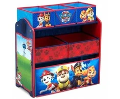 Medinis žaislų ir knygų organizatorius vaikams – „PAW Patrol“ Skye dizainas