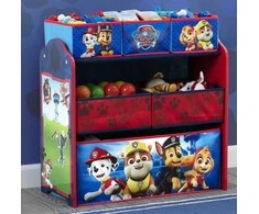 Medinis žaislų ir knygų organizatorius vaikams – „PAW Patrol“ Skye dizainas